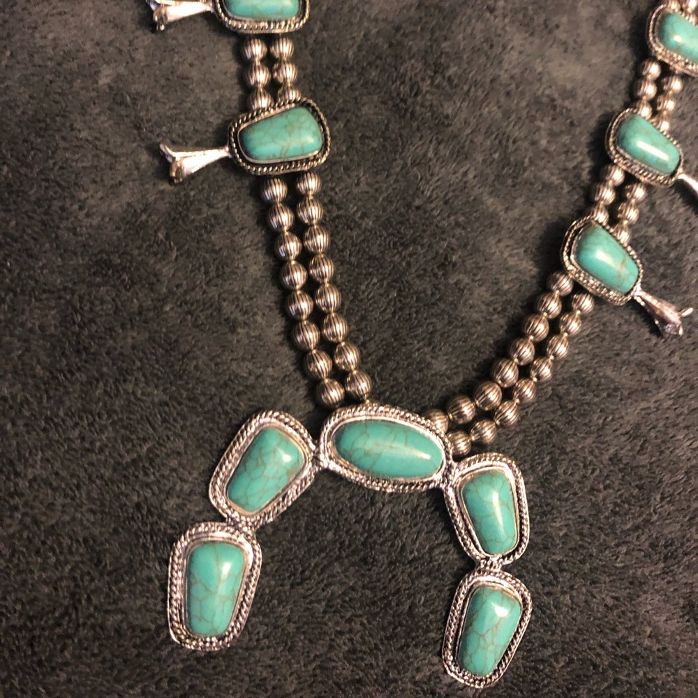 Turquoise Squash Blossom